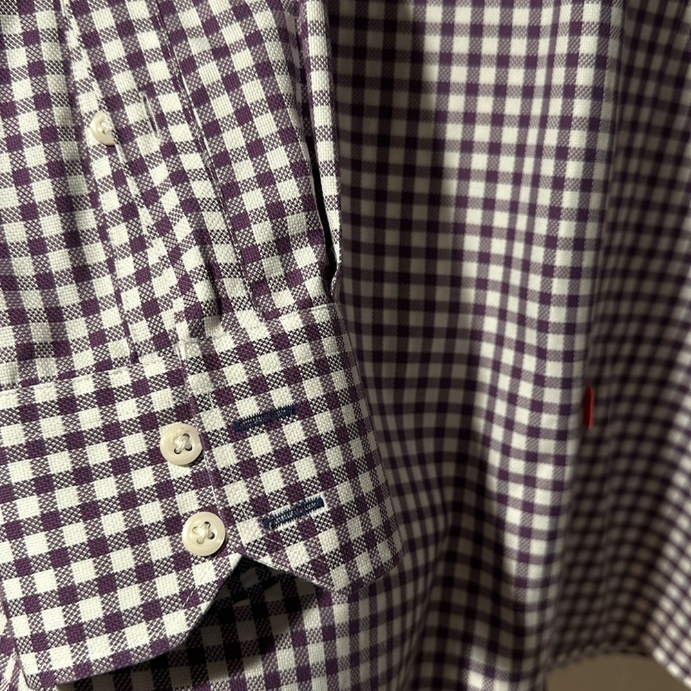 Black Brown 1826 Dress Shirt - Size 16 1/2 neck, 34 sleeve. Slim fit. - Picture 3 of 5